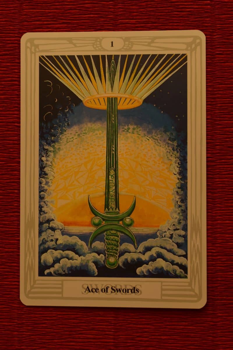Karta As mieczy zamiary