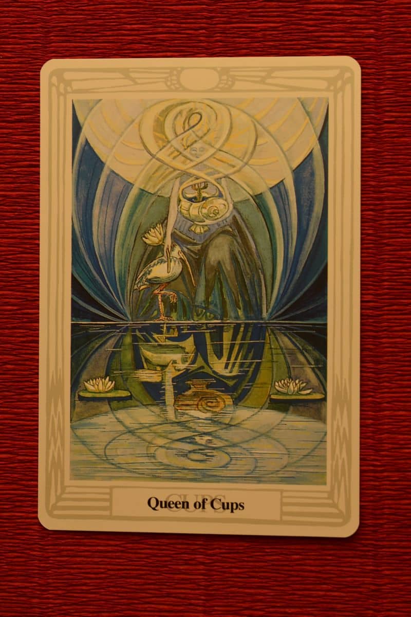 Karta Królowa kielichów zamiary